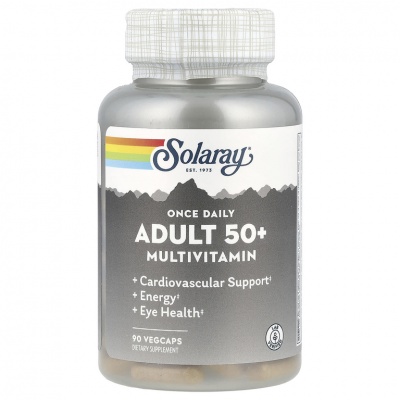  Solaray Once Daily Adult 50+ Multi 90 